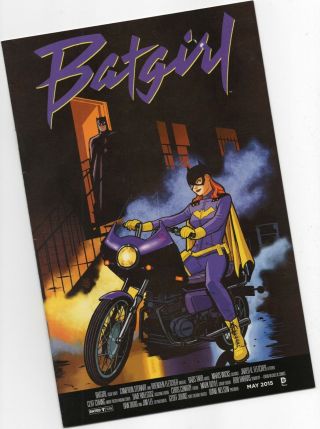 Batgirl 40 Purple Rain Movie Poster Variant Prince,  52,  1st Print,  2015,  Scan