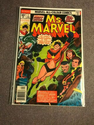 1977 Bronze Age Ms Marvel 1 1st App Carol Danvers As Ms Marvel Comic