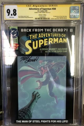 Adventures Of Superman 500 Ss Cgc 9.  8 - Jerry Ordway Signed