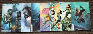 Dc Justice League Aquaman: Drowned Earth Complete Eight Pt Crossover Set All Bs