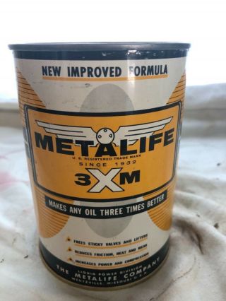 Metalife Motor Oil Qt Can