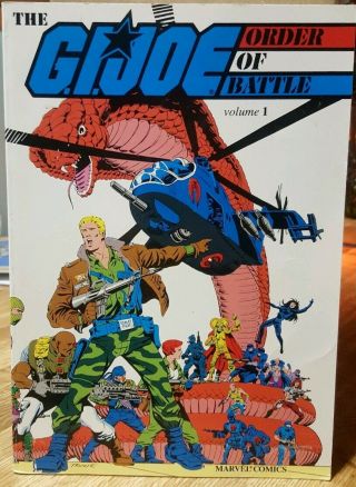 G.  I.  Joe Order Of Battle Volume 1 Marvel Comics Htf 1987 Nm