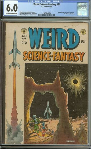 Weird Science - Fantasy 24 Cgc 6.  0 Vintage Ec Comic Key 1st Harlan Ellison Story