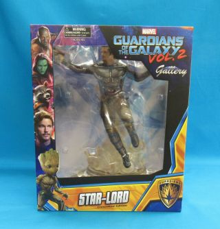 Diamond Select Toys Marvel Guardians Of The Galaxy 2 Star - Lord Unmasked Statue
