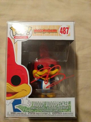 Autographed Woody Woodpecker Funko Pop With