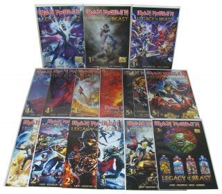Iron Maiden Legacy Of The Beast Comics 1,  2,  3,  4,  5 Heavy Metal,  Bruce Dickinson