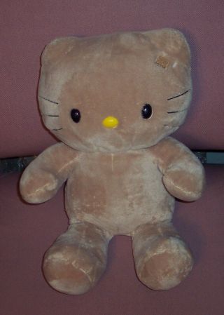 17 " Build A Bear Sanrio Hello Kitty Tan Plush Stuffed Toy Sun Kissed Lovey Guc