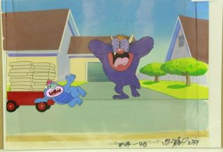 My Pet Monster Hand Painted Animation Production Cel W/ (2 - 9)