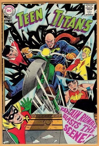 Teen Titans 15 Dc Comics 1968 Fn/vf Robin Kid Flash Wonder Girl Aqualad
