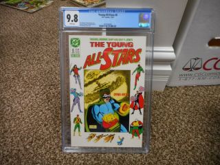 Young All Stars 6 Cgc 9.  8 Dc 1987 1st Appearance Of Paula Brooks As Tigress
