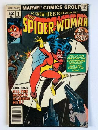 Spider - Woman 1 Marvel Comics April 1978 Vg - Vg,