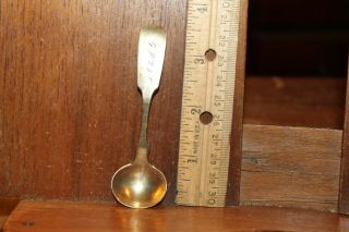 Antique Small Sugar Spoon Brown & Anderson Engraved L.  C.  To M.  G.