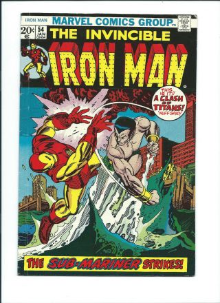 1973 Marvel Comics The Invincible Iron Man 54 1st Appearance Moondragon