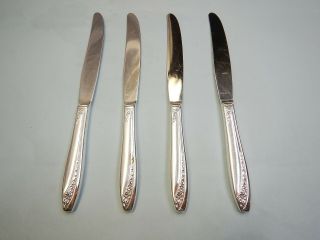 4 Starlight Dinner Knives - Elegant 1953 Rogers Finest