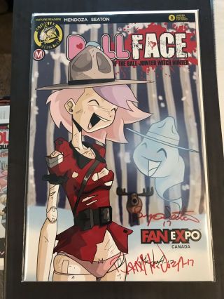 Dollface 8 Canada Fan Expo Variant Signed By Dan Mendoza Zombie Tramp
