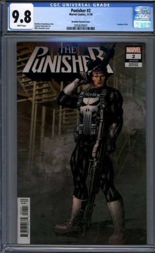 Punisher 2 Deodato Variant Marvel Comics 1st Print Cgc 9.  8