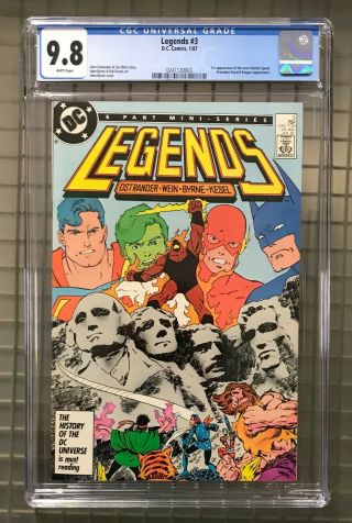 Legends 3 Dc Comics 1987 Cgc 9.  8 1st Appearance Of The Suicide Squad