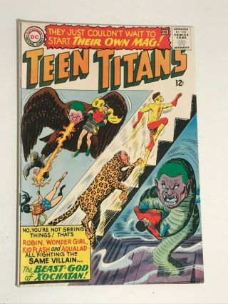 Teen Titans 1 Dc Comics 1966 Vg/fn