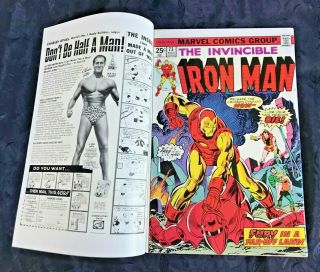 Sharp 1973 Marvel Invincible Iron Man 3 Comic Book 63 73 Double Cover 88 7