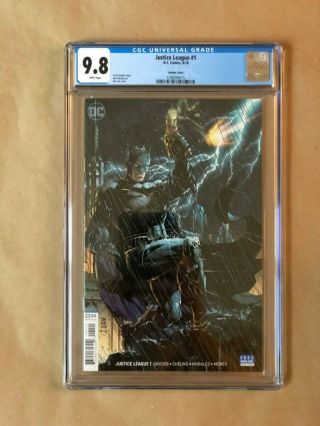 Out: Justice League 1 - Jim Lee Variant Cover - Cgc 9.  8