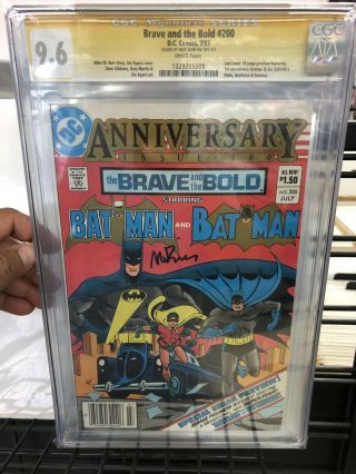 Cgc Ss 9.  6 Brave And The Bold 200 1st Batman & The Outsiders Signed By Mike Barr