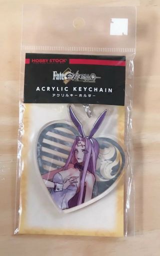 Fate Extella Rider Medusa Rabbit Voluptuous Bunny Suit Acrylic Key Chain 2