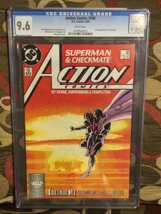 9.  6 Cgc Action Comics 598 First Appearance Of Checkmate