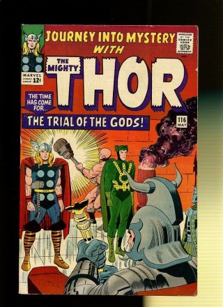 Journey Into Mystery 116 Vg/fn 5.  0 1 Book Thor Loki Stan Lee & Jack Kirby