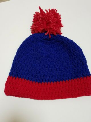 Crochet Hat Handmade South Park Cosplay Stan Marsh Red Blue