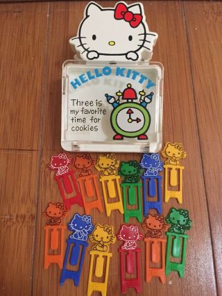 Vintage 1976 Sanrio Hello Kitty Paperclip Office Desk School Paper Clips Japan