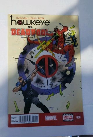 Hawkeye Vs Deadpool 0 First Printing,  1st Jane Foster Thor & Spider - Gwen Mcu