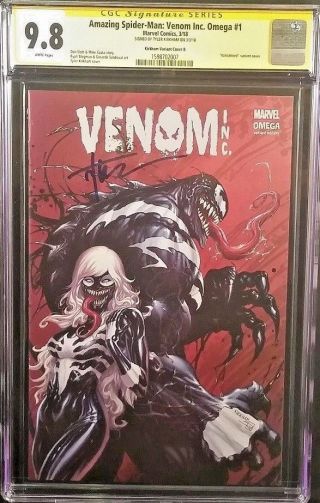 Marvel Comics Spider - Man Venom Inc Omega 1 Cgc Ss 9.  8 Black Cat Carnage Goblin