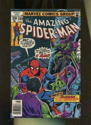Spider - Man 180 Fn/vf 7.  0 1 Book Marvel,  Green Goblin Dies? 1978,  Peter
