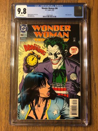 Wonder Woman 96 Cgc 9.  8 Joker Appearance Brian Bolland Cover