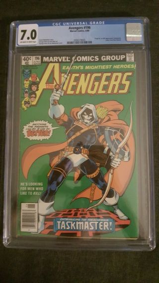 Avengers 196 Cgc 7.  0 First Appearance Of Taskmaster