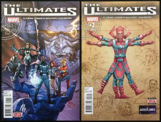 The Ultimates 1 & 2 1st Ultimates & Life - Bringer Galactus Marvel 2015