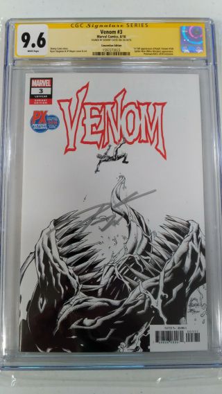 Venom 3 Convention & Previews/sdcc Cover Cgc 9.  6 Signature Series Signed Cates