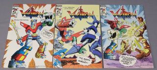 Voltron: Defender Of The Universe 1 2 3 (full Run 1 - 3) Modern Comics 1985