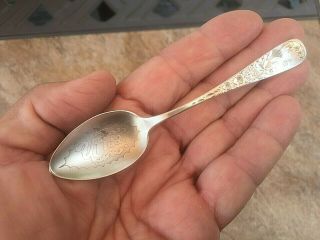 1891 Utica 4 1/2 " Sterling Silver Souvenir Spoon