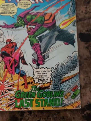 Spider - Man 122 - Death of Green Goblin VG/Fine Cond. 5
