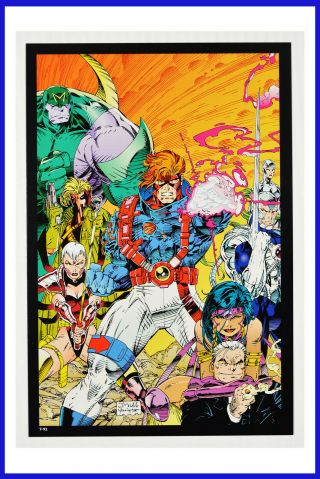 Wild C.  A.  T.  S Art Portfolio Six Cards Image 1992 One Card Signed By Jim Lee NM, 5