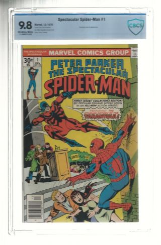 Marvel Comic’s Spectacular Spider - Man 1 Cbcs 9.  8 - 1976