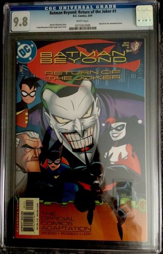 Batman Beyond Return Of The Joker 1 Dc Comics 2001 Cgc 9.  8 Movie Low Print Run
