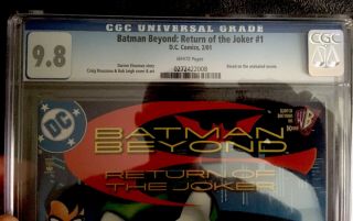 BATMAN BEYOND RETURN OF THE JOKER 1 DC COMICS 2001 CGC 9.  8 MOVIE LOW PRINT RUN 2