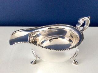 Mappin & Webb Antique Georgian Style Large Silver Plated Gravy Boat C1900