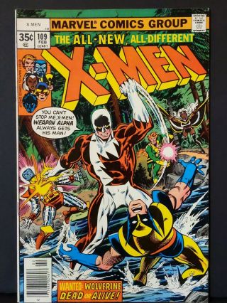 Uncanny X - Men 109 1st Weapon Alpha/ Vindicator Vf (1978 Marvel) Bronze Age