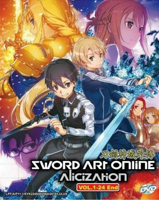 Sword Art Online: Alicization (tv 1 - 24 End) Dvd - English Subtitle