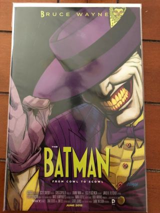 Batman 52 40 The Mask Movie Poster Variant Nm From Cowl To Scowl