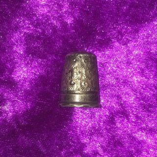 Antique Solid Silver Thimble