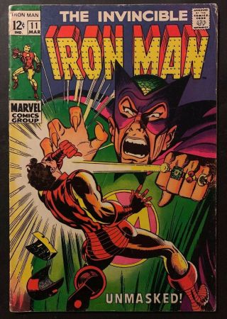 Iron Man 11 (marvel Comics 1968) Vg Mandarin Upcoming Mcu Debut
